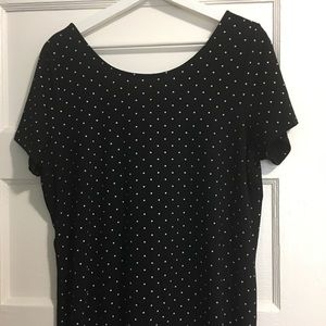 Torrid Black with White dots top